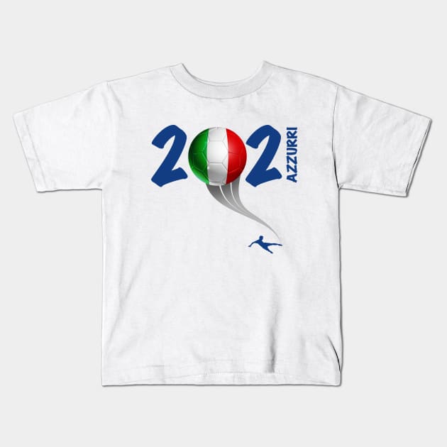 Italy Euro Soccer 2021 Kids T-Shirt by DesignOfNations